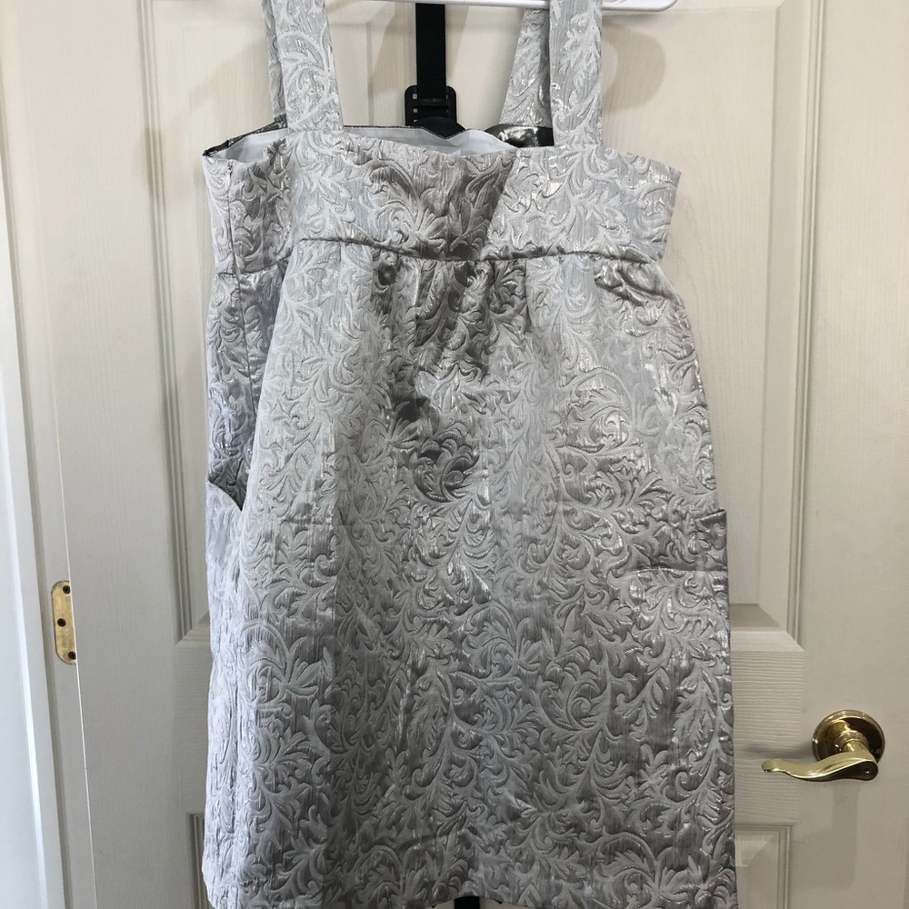 Silver mini dress